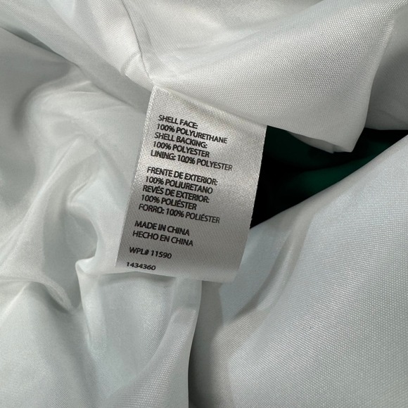 Weatherproof Mens XXL Colorblock Rain Sailing Jacket Hooded White Blue Green - Picture 8 of 8